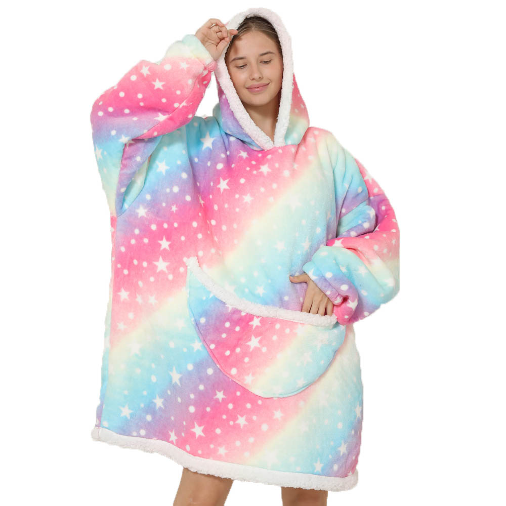 Lazy Hoodie Blanket Oversized  – Sherpa Hoodie Fleece recenzja i cena