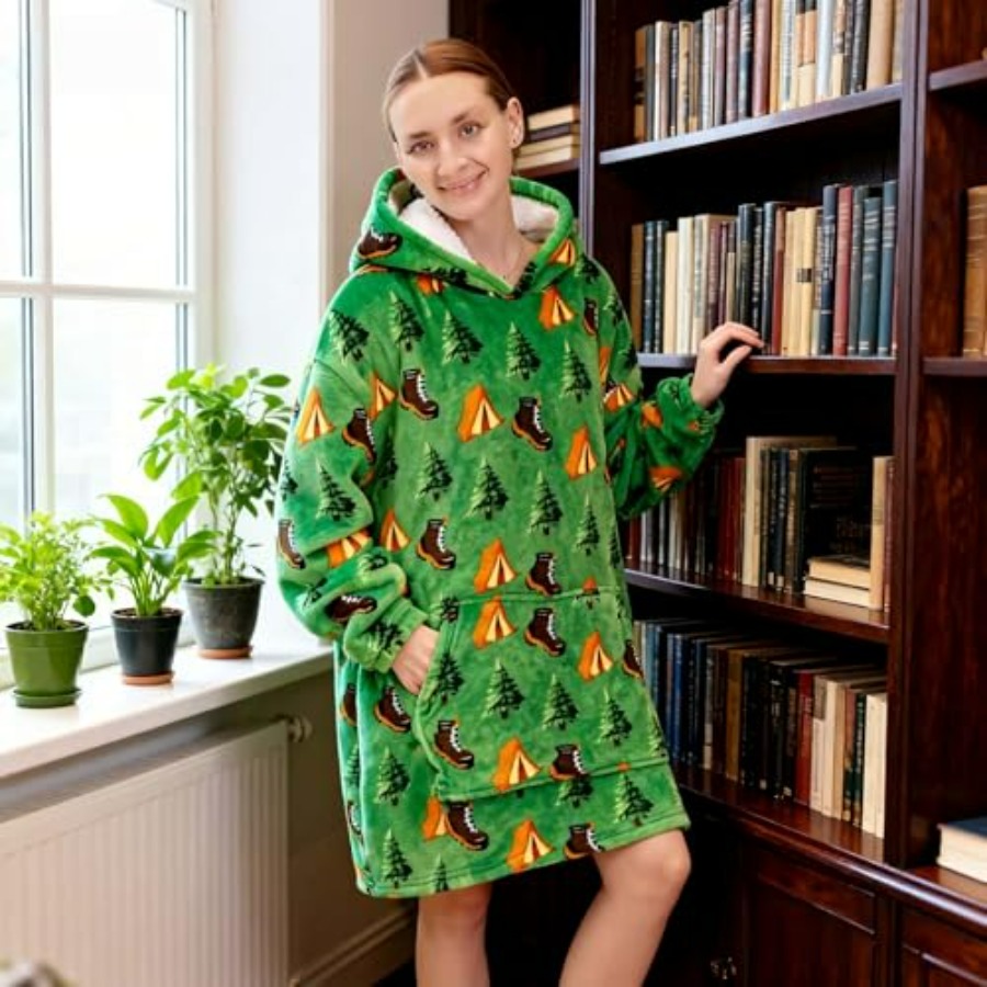 Wearable Blanket Hoodie for Ad – Sherpa Hoodie Fleece recenzja i cena